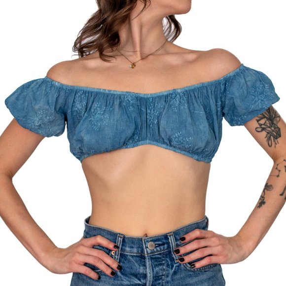 Adeirlina • X-Small • Calla Crop-top • Indigo Blue - Picture 9 of 11
